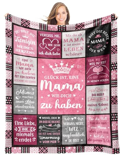 Mama Geschenk, Kuscheldecke Geschenke für Mama zum Geburtstag Weihnachten | Beste Mama Geschenk, Geburtstagsgeschenk Weihnachtsgeschenke Ostergeschenk Muttertagsgeschenk