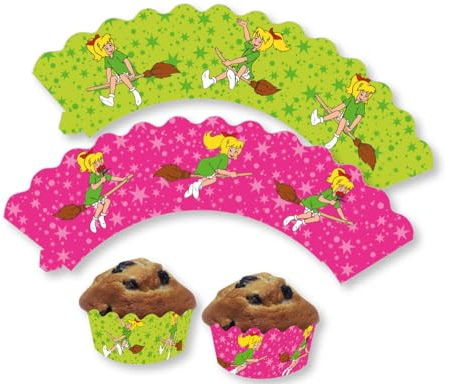 Unbekannt Bibi Blocksberg Lot de 12 décorations pour Muffins et Cupcakes