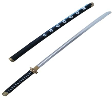 damdos Puntello di Halloween per armi Katana Cosplay Spada Roronoa Zoro PU Gomma Samurai Spade Regali di Compleanno