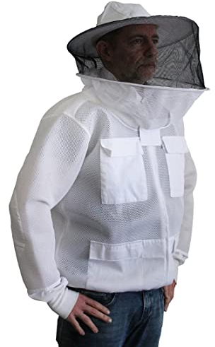 Förster-Fellnest | Vollventilierte Imkerjacke mit runder Haube, atmungsaktiv und dabei leicht