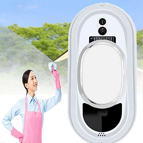 JINTAOMA Robot Intelligente per la Pulizia dei vetri, Robot lavavetri App tecnologico e rondella alimentata a Distanza, per finestre Alte da Tavolo Soffitto Magnetico Automatico Esterno/Interno