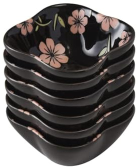 Lot de 6 Bols de Service en Céramique, Idéaux pour Tapas, Sushi, Antipasti, Raclette, Fondue ou Collation (GB6010)