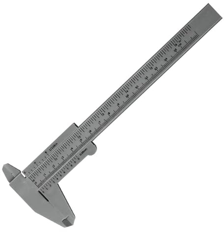 Ziyan Pied à coulisse analogique, jauge de mesure 0-150 mm, mesure 15 cm, plastique