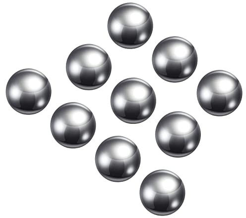 QUARKZMAN 10 Stück 10mm Lager Kugeln | 304 Edelstahl für Mechanische Ausrüstung und Instrumentierung G100 Präzision