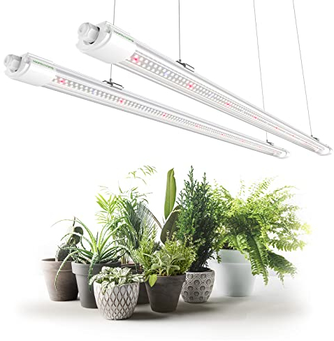 MARS HYDRO VG80 Led Luces de Crecimiento para Plantas de Interior 4 pies de espectro completo de plantas crecen tira de luz con Daisy Chain para Veg Flor de invernadero de semillas de arranque