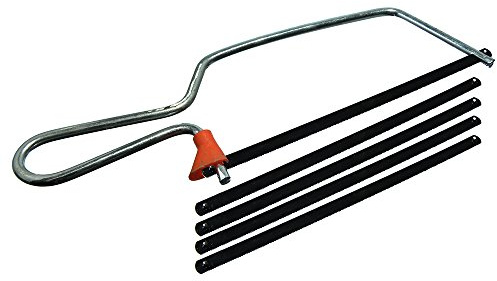 12 x Junior bågfil med 4 reservblad (150 mm)