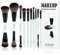 Jessup Pinceaux Maquillages Lot 10 Pinceau de Maquillage à Double Embout Pinceaux pour Fond de Teint,Contour,Rougir,Estompage,Fard à Paupières,Eyeliner,Correcteur Pinceaux à Sourcils,Cyan Vif T500