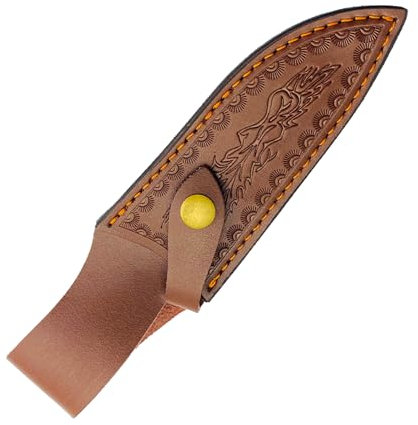 Messerscheide,Leder Messerholster,Gürtelschnalle Messerscheide,8,4 Zoll Messertasche Fixed Blade Taschen Messer Scheide,EDC Werkzeuge Messer Holster Jagdmesser Küchenmesserhalter (Braun)