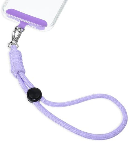 HJZHII Cadena para teléfono móvil corta, universal, ajustable, correa de mano para teléfono móvil, correa ajustable para la muñeca de la mayoría de los teléfonos, antipérdida con parche ultrafino