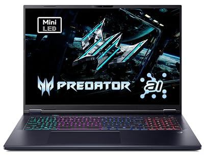Acer Predator Helios Neo 18 AI | Gaming Laptop | Core Ultra 9 | RTX 5070 Ti | 18 WQXGA MiniLED IPS 250Hz | Core Ultra 9 275HX | RTX 5070 Ti | 32GB RAM | 1TB SSD | Windows 11 Home | QWERTZ