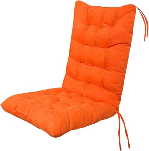 Generisch Kuddar för utomhusstolar, 45 x 100 cm, mjuka sittdyna med ryggstöd, trädgårdsstolsdyna, terrassstolsdyna