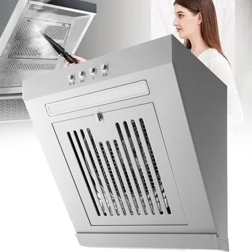 Kitchen Range Hoods, Stainless Steel Small Extr-actor Hood, 230W Side Suction Cooker Hood with LED,17 M³/min, LED, 400mm/600mm Wall Mounted Extr-actor Fan,600mm