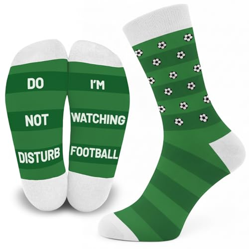 SC Products Do Not Disturb Novelty Socks Football Gifts for Boys | Cotton Mens Sports Socks Football Gifts for Men | Christmas Footy Stocking Fillers for Boys Soccer Stocking Fillers For Men