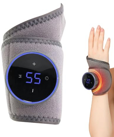 Manchon Poignet Chauffant 1200mAh Chauffe-Mains Adjustable Avec Massage