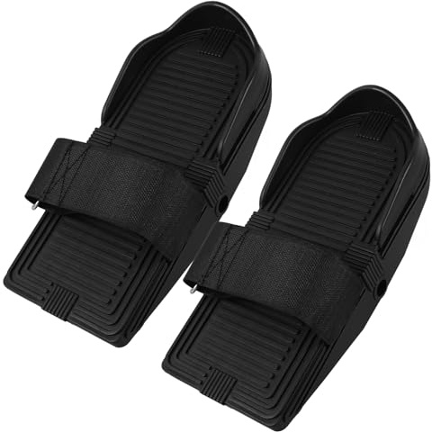 KICHOUSE Pédales De Rameur d'exercice Antidérapantes en Plastique Dur, Paire De Pédales Plates Compatibles Rameurs, Accessoires Fitness pour Entraînement Intérieur Complète