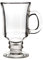 Premier 1405262 Irish Coffee Glasses-Juego de 4 Vasos de café, Vidrio, Plata