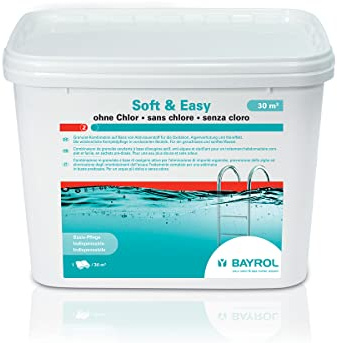 BAYROL - Soft & Easy 30M3 5,04Kg - Oxygène Actif sans Chlore - Traitement Complet Hebdomadaire en Sachets Prédosés pour Piscine