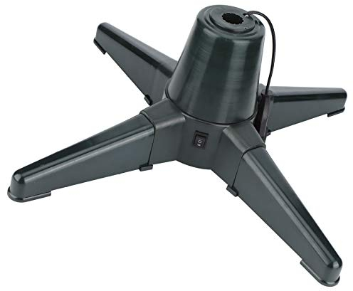 WNSC Rastrelliera per Albero di Natale, Supporto per Albero di Natale Rotante Elettrico in plastica Regolabile a Risparmio energetico, Resistente all'Usura per Alberi di Natale con Tubi(50cm)