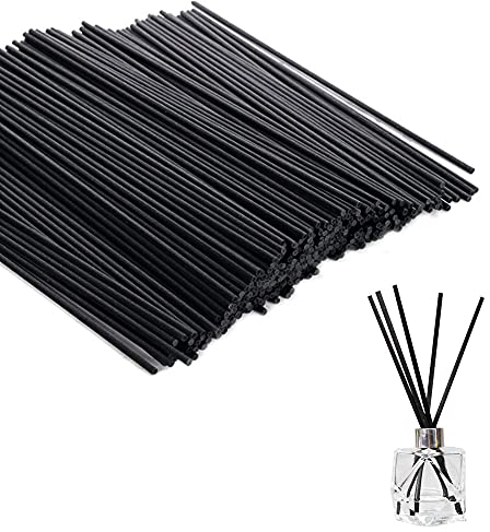 Trsnzul Duftstäbchen Schwarz 200 Stück Raumduft Stäbchen Schwarz Duftstäbchen Raumduft Stäbchen Fasern Stäbchen Aromasticks Diffusor Stöcke für Raumduft Diffusoren und Dekorieren Zimmer