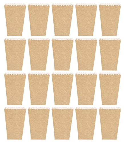 Abaodam 50stücke Popcornboxen Aus Festem Papier Zum Einpacken Von Süßigkeiten Keksen Und Popcorn Für Partys Und Feiern