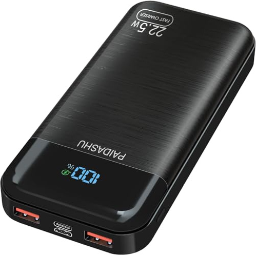 Power Bank 22.5W 20000mAh Bateria Externa Carga Rapida, Bateria Portatil PD3.0 QC4.0, Powerbank USB C Input & Output Compatible con iPhone 17 16 15 14 13 12 Pro MAX Mini Smartphones etc