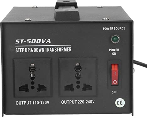 Transformador Reductor Elevador, Convertidor de Voltaje Resistente de 500 W, Salida de Entrada Ajustable, Transformador de Potencia de 110 V a 120 V, 220 V a 240 V, Regulador