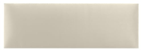 DecoNest Wandkissen, Wandpolsterung, Wanddekoration, Bettkopfteil, 3D-gepolstertes Wandpaneel 100 x 20 cm Cremig