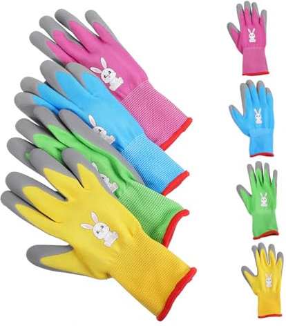 PHENOFICE 4paare Gartenhandschuhe Verschleißfeste Handschuhe Für Gartenarbeit Wiederverwendbarer Gartenhandschuh Rutschfester Handschuh Für Haushalt Und Landschaftsbau Atmungsaktiv Und Beque