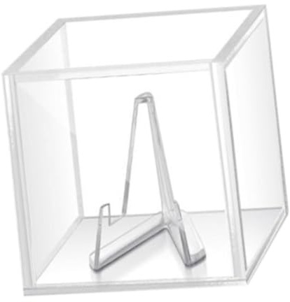 F Fityle Caja de Pantalla de Selección de Guitarra, Caja de Selección de Guitarra con Soporte, Decoración Coleccionable, Caja de Plectro de Pantalla, Soporte P, Base Clara