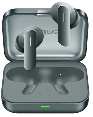 realme Buds Air 7 Auriculares inalámbricos,6 micrófonos con cancelación de Ruido y Altavoz de 12.44mm,52H Tiempo de reproducción Auriculares inalámbricos Bluetooth 5.4 Impermeables IP55,Verde