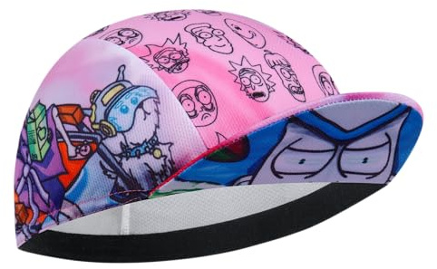 Cappellino Ciclismo Uomo in Poliestere - Berretto Sottocasco Traspirante con Protezione UV e Fascia Assorbente, Copricapo Sportivo per Bici da Corsa, Mountain Bike e Attività Outdoor(Unisex)