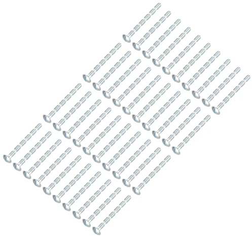 PATIKIL Tornillos para manija de puerta M4 x 45, 40 tornillos para manija de gabinete para tirador de cajón con perno flameado para perilla de palanca de puerta