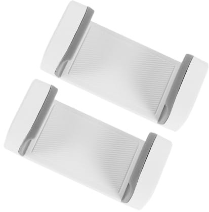 2 Stück Handyhalterung für Stative, Weiß, Kunststoff, 1/4 Gewinde | 55–115 Mm Klemmbereich, für Smartphone und Handy, für Selfie und Fotografie