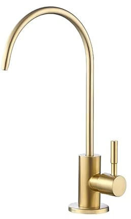 Drinking Water Filter Kitchen Faucet Cold Reverse Osmosis Brushed Gold Sink Mixer tap