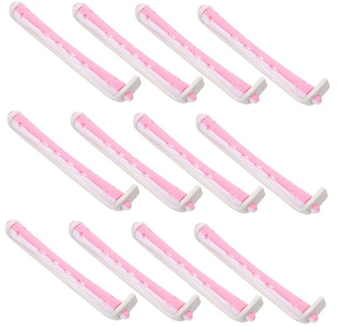 LALADEFIEE 24pcs Hot Rollers Hair Curlers Perm Rods Plastic Rollers for Women Hairstyle Curling Perm Kit Wave Twisting Rod Sticks