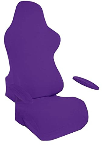 AFXGUSD Fundas para Sillas Gaming: Fundas Suaves Y Elegantes para Mayor Comodidad, Morado Oscuro, Individual