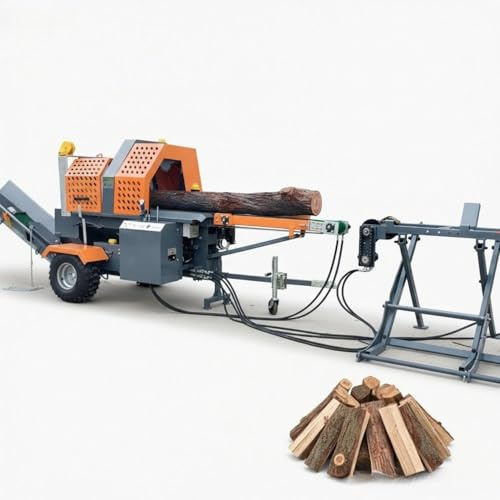 Hydraulic Wood Splitter 30 ton Customizable Vertical Log Splitter Stable Steel Structure Ideal for Farm use Commercial firewood Processing and Continuous Outdoor Operation