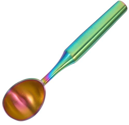 DIYEAH Cuchara de acero inoxidable para helado, antiadherente, anticongelante, para galletas, masa, helados de frutas y dulces. Apto para lavavajillas, 23 cm.