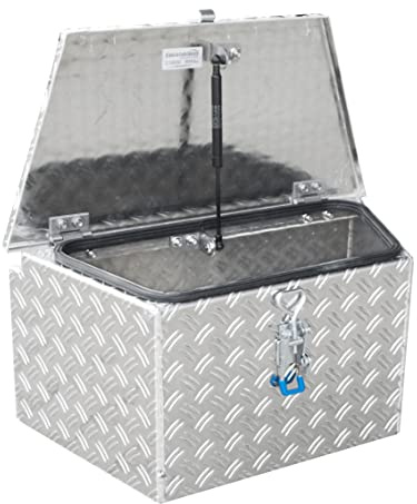 ADE Premium Trapez Deichselbox 600x(400) x300x300mm, Alu Riffelblech, Made in Germany