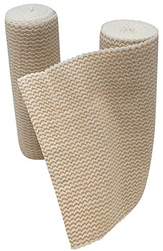 ExL Body Performance 6 Elastic Bandage Wrap with Self-Closure, 2-Pack – 15 ft Stretched – Latex-Free, Reusable, Washable – Compression Support for Sprains, Injuries, Swelling, Sports Recovery