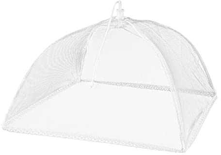 Schellenberg 50780 Fliegenhaube faltbar, Abdeckhauben für Lebensmittel und Obst, Fliegen- und Mückenschutz, weiß