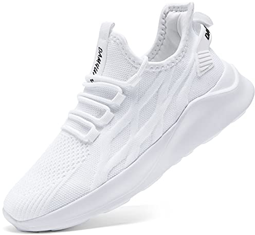 Oltyutc Damen Sneaker Sommerschuhe Sportschuhe Turnschuhe Freizeitschuhe Leichtgewichts Laufschuhe Outdoor Atmungsaktive Schuhe Gym Walkingschuhe Weiss EU 40