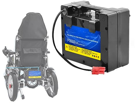 Paquete De Batería De Litio Batería para Silla De Ruedas Eléctrica De 24 V, Batería De Iones De Litio Dedicada A Sillas De Ruedas Eléctricas Batería De Plomo-Ácido Reemplazable,24v25ah,B