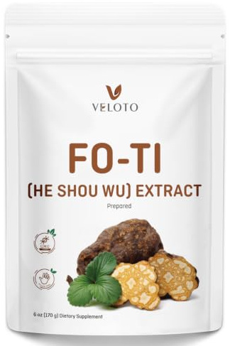 Polvere di He Shou Wu, Estratti Fo Ti, Ingredienti Naturali, 170g | Tonico Ricco di Nutrienti e Potenti Antiossidanti, Integratore Naturale per Supportare Energia, Umore e Sistema Immunitario