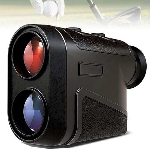 PLABNK Télémètre de Golf 1500M, Mesure d'angle de précision 8X, Connexion Bluetooth, économie d'énergie, Verrouillage du mât de Drapeau, télémètre de Golf Bluetooth,Black