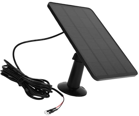 Yunir Solar Panel Camera Charger, 10W Bell Solar Panel Charger, with IP65 Waterproof, for Doorbell 2K Camera Video Doorbell (CSP4W-O-B)