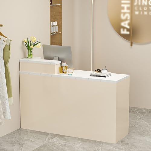 Empfangstheke, Kassierer Counter, Laden-Theke, Verkaufstheke, Rezeptionsmöbe, Rezeption Schreibtisch, Einfacher Theke, Empfangstresen Vorn, Empfangstresen, Für Klinik，Salon, Lobby (Color : A-6, Size