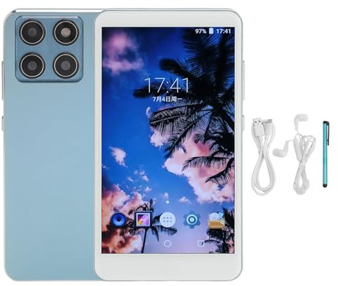 MP3 MP4 Player with Bluetooth and WiFi, Portable Music Player with Speaker, 5in Touch Screen, HiFi Lossless Digital Audio Player Support for Spotify, for Audible, for Deezer (Blue)
