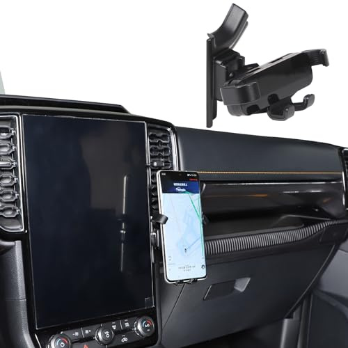 METYOUCAR Support de téléphone de voiture pour Ford Ranger 2023-2024 - Côté droit de l'écran de navigation - Rotatif - Pour iPhone Android et smartphones universels (style B)