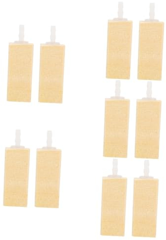 SEWOART 10pcs Bubble Stone Protein Skimmer for Aquariums Wooden Air Diffuser for Fish Tanks Compact Design for Freshwater Use Increases Oxygen Levels and Circulates Nutrients
